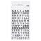 12 Packs: 213 ct. (2556 total) Black Printed Alphabet Stickers by Recollections™